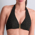Aubade Bademode Golden Horizon Neckholder Bikini Oberteil Black