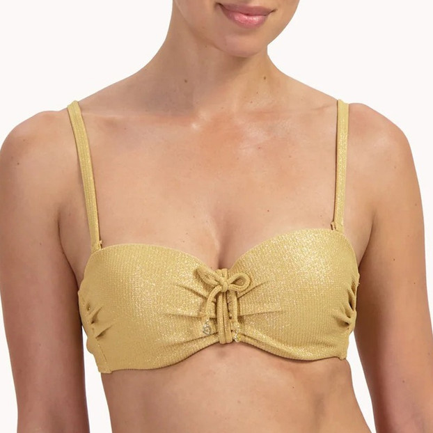 Cyell Golden Hour Bandeau Bikini Oberteil Golden Hour