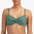 Beachlife Green Glitter Bikini Oberteil