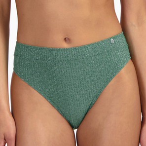 Beachlife Green Glitter High Waist Bikini Hose