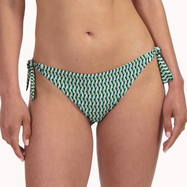 Cyell Groovy Graphic Bikini Hose mit Seitlichen Bändern