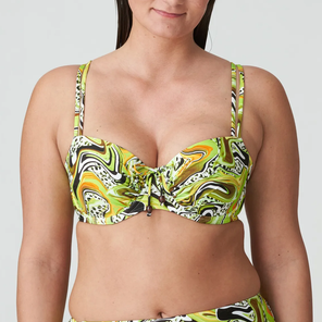 Prima Donna Swim Jaguarau Vorgeformtes Balconette Bikini Oberteil Lime Swirl
