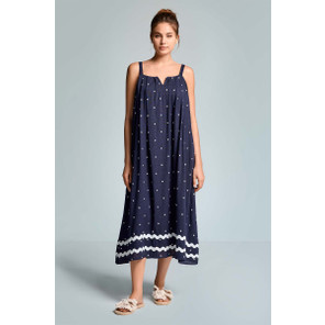 Iconique Jeanette Strandkleid Navy Blu