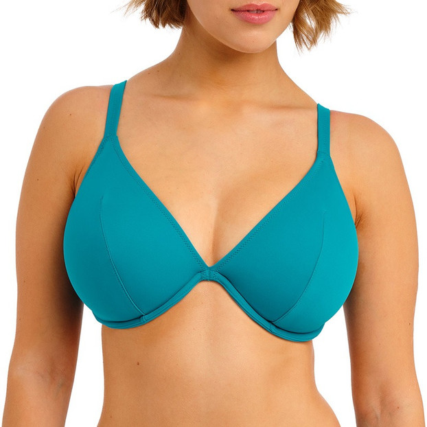 Freya Swim Jewel Cove Plunge Bikini Oberteil Plain Moonstone