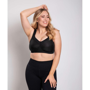 Ulla Kate Sport BH ohne Bügel Schwarz