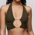 Sarda Swim Lita Neckholder Bikini Oberteil Olive Green