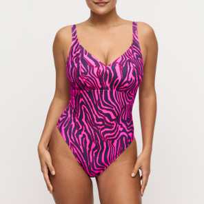 Primadonna Swim Malabo Badeanzug Hot Pink Zebra