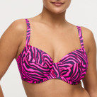 Primadonna Swim Malabo Bügel Bikini Oberteil Hot Pink Zebra