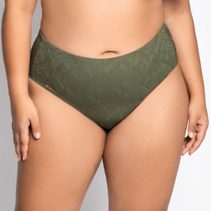 Ulla Swim Monaco Hohe Bikini Hose Olive