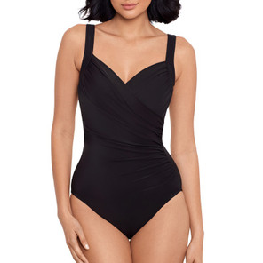 Miraclesuit Must Haves Sanibel Badeanzug Große Cup-Größe Schwarz