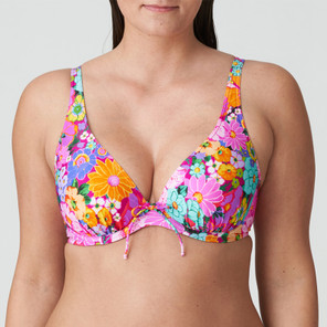 PrimaDonna Swim Najac Plunge Bikini Oberteil Floral Explosion