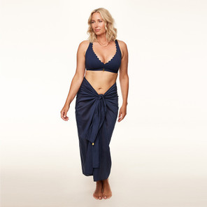 Annadiva Swim Waves Wickelrock Navy