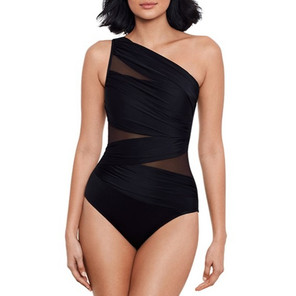 Miraclesuit Network Jena One Shoulder Badeanzug Black