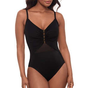 Miraclesuit Network News Mariposa Badeanzug Black