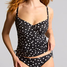 Panache Swim Polka Dot Balconette Tankini Oberteil