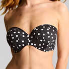 Panache Swim Polka Dot Bandeau Bikini Oberteil