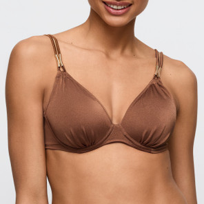 Marie Jo Swim Hello Sunset Herzförmiger Bikini Oberteil Sepia