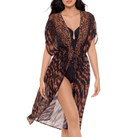 Miraclesuit Raya De Safari Kimono Black Brown