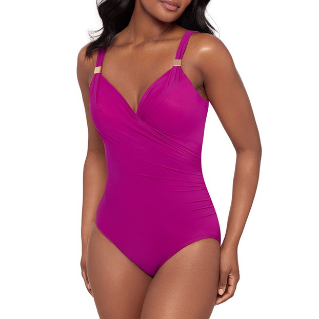 Miraclesuit Razzle Dazzle Siren Badeanzug Große Cup-Größe Framboise
