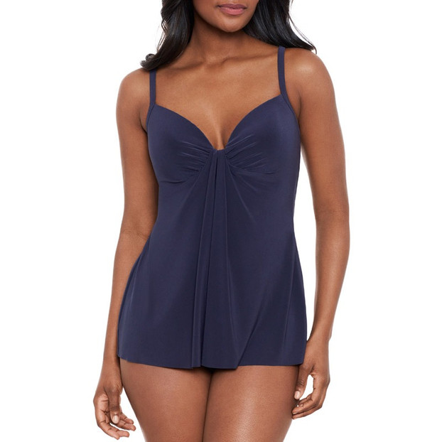 Miraclesuit Rock Solid Marina Tankini Oberteil Midnight