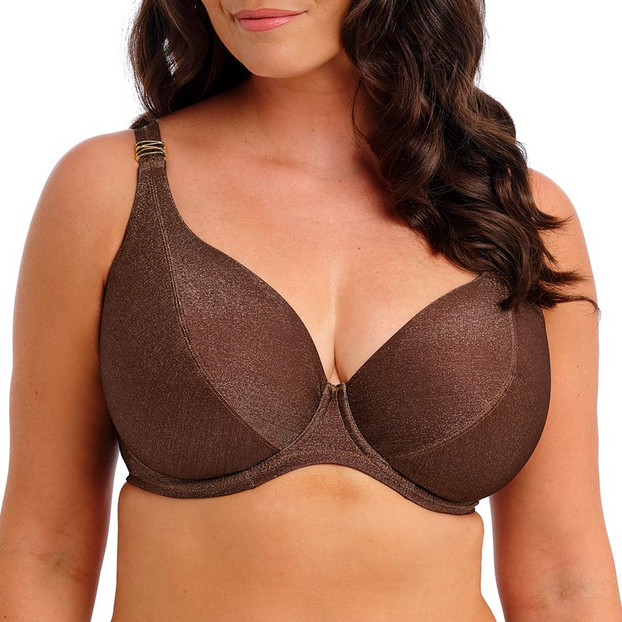 Fantasie Swim Sabana Plunge Bikini Oberteil Chestnut Sparkle