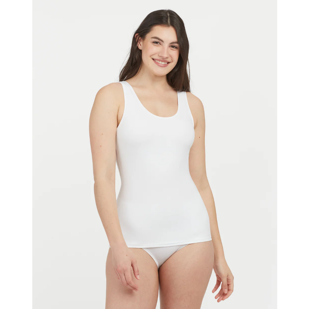 Spanx Hollywood Socialight Leicht Korrigierendes Tanktop White