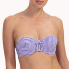 Cyell Seersucker Bandeau Bikini Oberteil