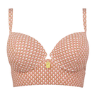 Annadiva Swim Seventies Longline Bikini Oberteil Blush