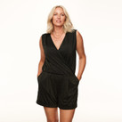 Annadiva Swim Sparkling Black Jumpsuit Black