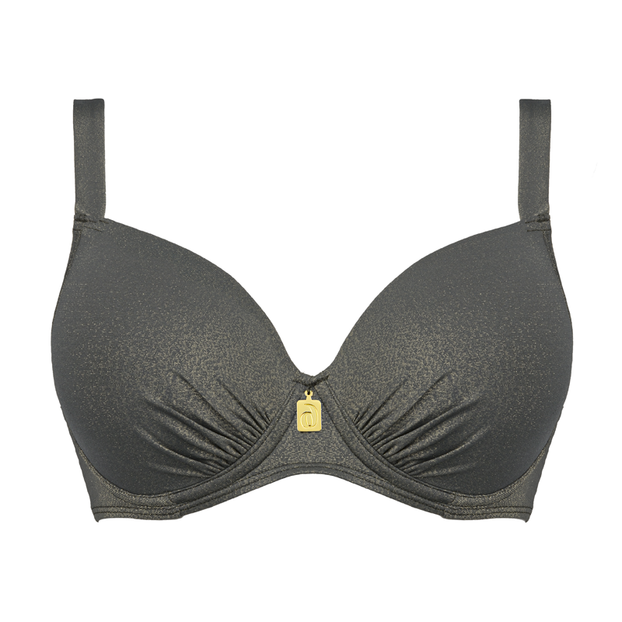 Annadiva Swim Sparkling Jungle Vorgeformtes Balconette Bikini Oberteil Seagreen