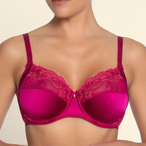 Lise Charmel Splendeur Soie Full Cup BH Splendeur Carmin