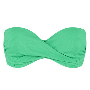 Beachlife Spring Green Bandeau Bikini Oberteil