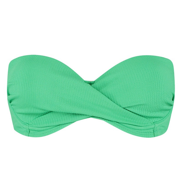 Beachlife Spring Green Bandeau Bikini Oberteil