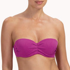 Cyell Texture Viola Bandeau Bikini Oberteil