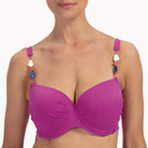 Cyell Texture Viola Vorgeformter Bikini Oberteil 
