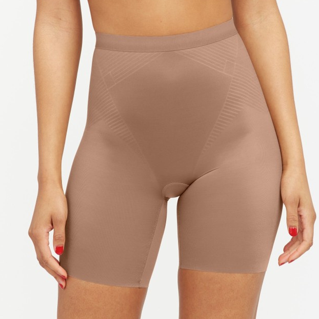 Spanx Thinstincts 2.0 Mid-Thigh Shorts Café Au Latte