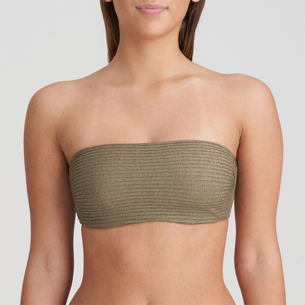 Marie Jo Swim Tinjis Trägerloser Bikini Oberteil Golden Olive