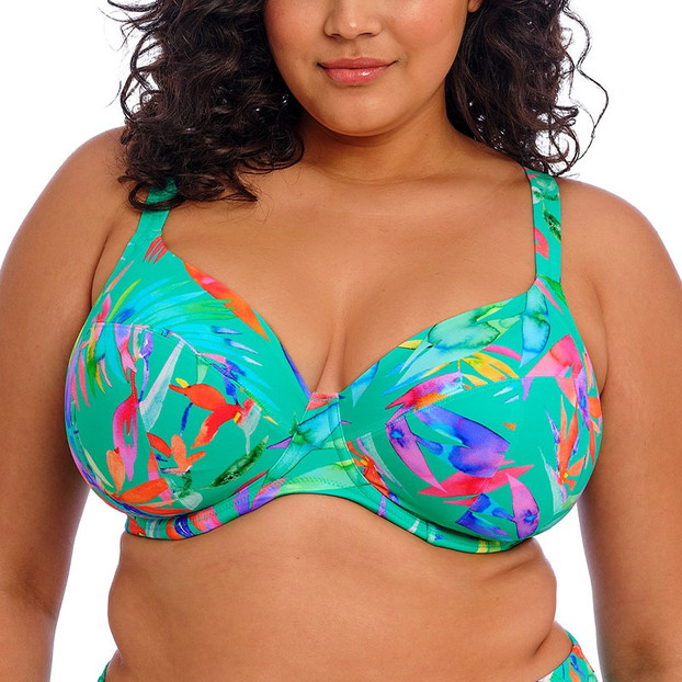 Elomi Bademode Toyama Tides Plunge Bikini Oberteil Jade