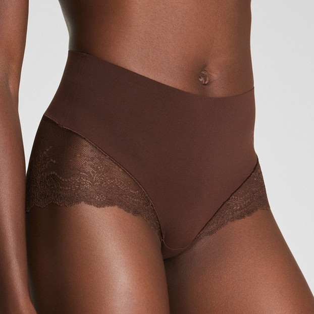 Spanx SPANXsupersmooth Undie-tectable Shape Lace Short Espresso