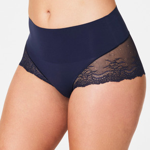 Spanx SPANXsupersmooth Undie-tectable Shape Lace Short Timeless Navy