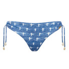 Watercult Urban Indigo Bikini Hose mit Seitlichen Bändern Denim White