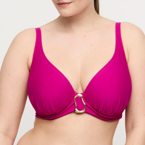 Primadonna Swim Uvita Plunge Bikini Oberteil Deep Magenta