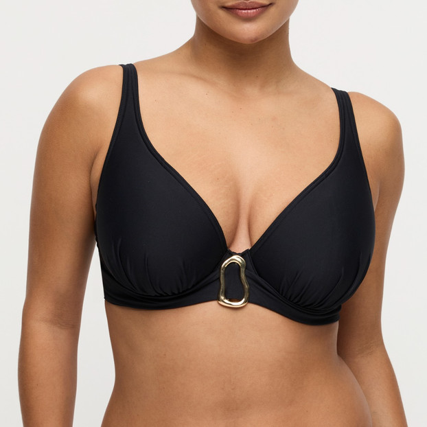 Primadonna Swim Uvita Plunge Bikinitop Zwart
