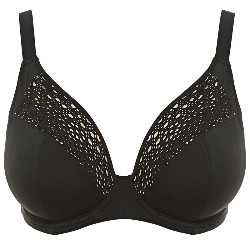 Elomi Indie PlungeBikiniOberteil Schwarz Bestelle online bei Annadiva