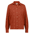 Art of Dot Pyjama Shirt mit Knopfleiste