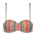 Color Dash Bandeau Bikini Oberteil