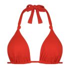 Fiery Red Triangel Bikini Oberteil