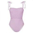 Lilac Check Badeanzug