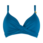 Ocean Blue Twist Bikini Oberteil