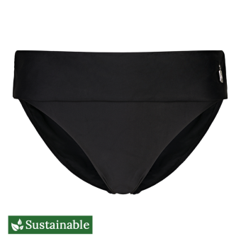Plain Bikini Hose mit Umschlag